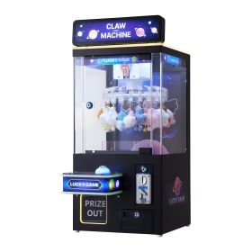 Claw Crane Machine, Medium-Sized Arcade Game Machine with Light & Sound, Adjustable Difficulty, Precise Toy Candy Grabber Prize Dispenser Vending